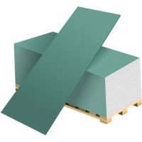 Гипсокартон влагостойкий Knauf 2000x1200x9,5 мм