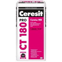 Смесь для приклейки плит из минеральной ваты Ceresit CT 180 PRO (27 кг)