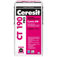 Смесь для приклейки и армировки минераловатных плит Ceresit CT 190 PRO (27 кг)
